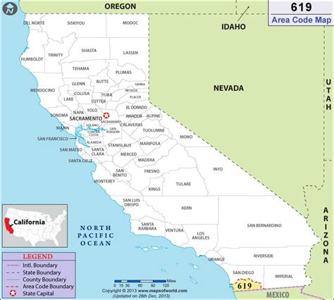 619 area code time zone|619 Area code map